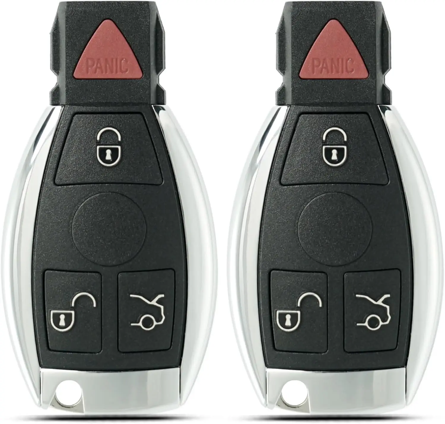 Key Fob Replacement Fits for 1997-2014 Mercedes Benz Keyless Entry Remote Control Key, IYZ3312 IYZDC (Set of 2)