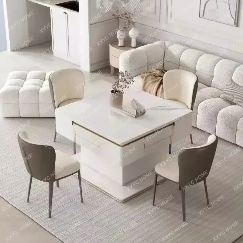 

Автоматический подъемный стол для маджонга, многофункциональный кофейный стол, обеденный стол из каменной плиты, двухфункциональный стол для маджонга