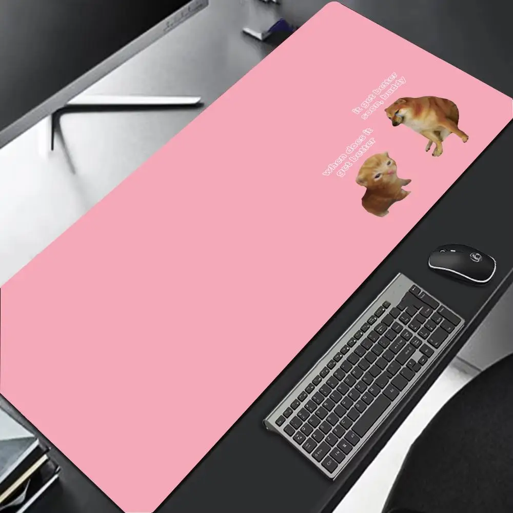 Natural Rubber Mouse Pad Multi-Size non-slip Gaming mouse pad Gamer E-Sports Mouse Mat Game Mechanical Keyboard XXL Desk Mat