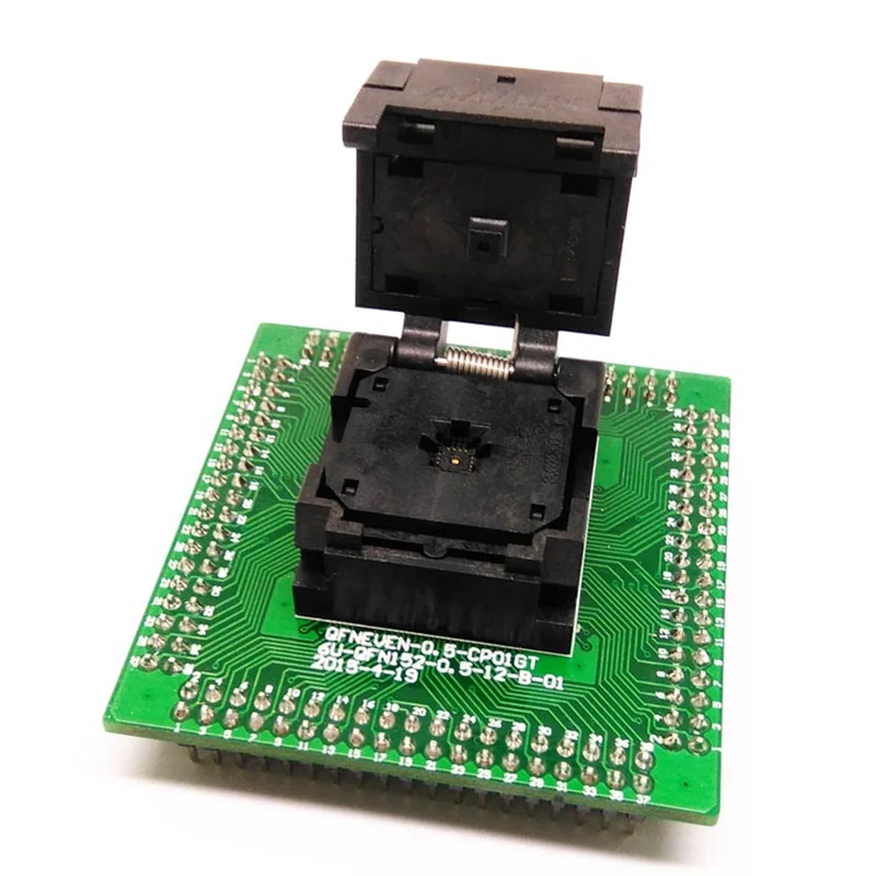 Imagem -05 - Qfn ic Programador Soquete Passo 0.5 mm Clamshell Chip Tamanho 3*3 Flash Adaptador Qfn16 Mlf16 Queimar no Soquete