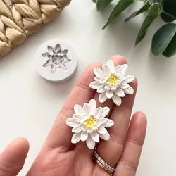 1Candle Aromatherapy、Silicone Flower Resin Casting Mold for Clay Craft and Crystal Epoxy Resin Mold-DIYHandmade Flower Design Re