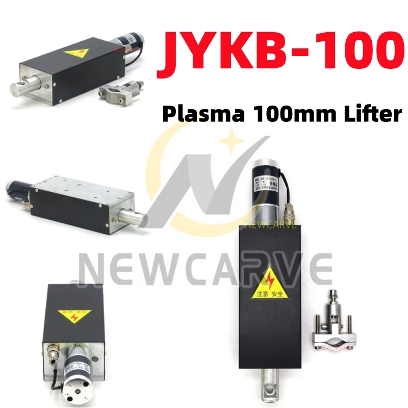 

Plasma THC Lifter JYKB-100 DC24V Automatic Torch Height Controller 100mm Travel CNC THC Lifter For Plasma Z Axis Lifter NEWCARVE