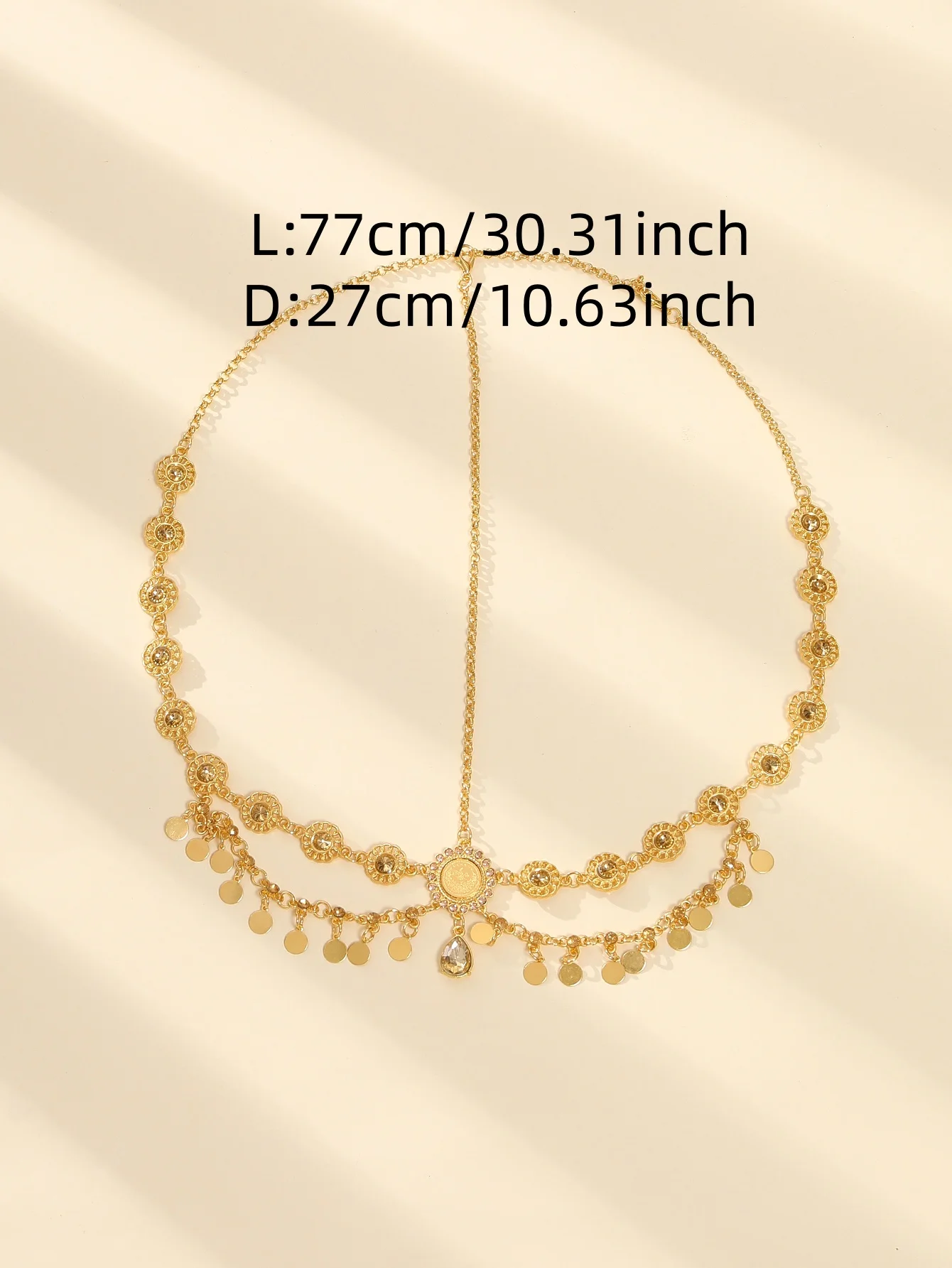 2025 estilo boêmio feminino headwear luxo strass pedra preciosa testa decoração corrente confortável festa de casamento festival