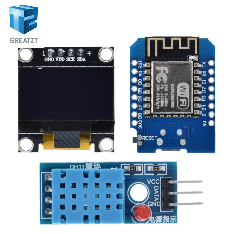 ESP8266 ESP-12 ESP-12F CH340G CH340 V2 USB WeMos D1 Mini WIFI Development Board D1 Mini NodeMCU Lua IOT Board 3.3V With Pins