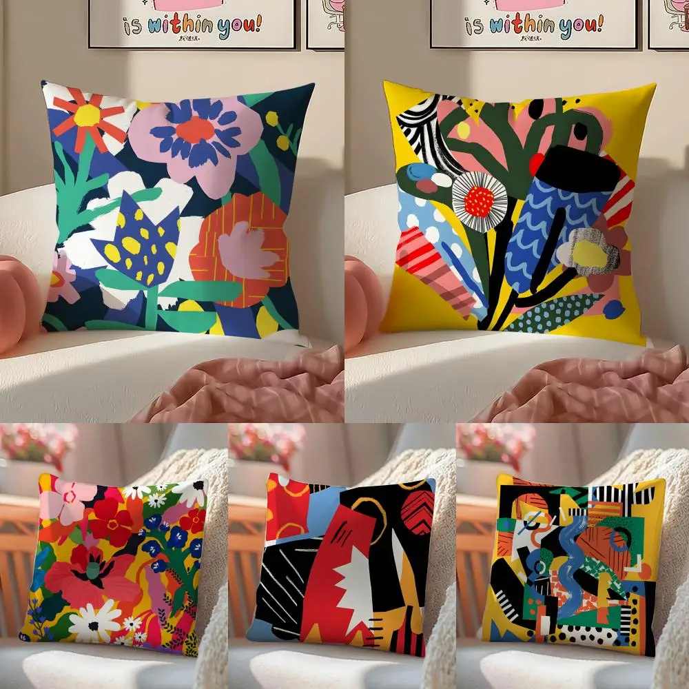 Whimsical Creative French Brand A-Atelier Bingo Cushion Cover Pillowcase Short Plush Invisible zipper Room Sofa Cushion Cover