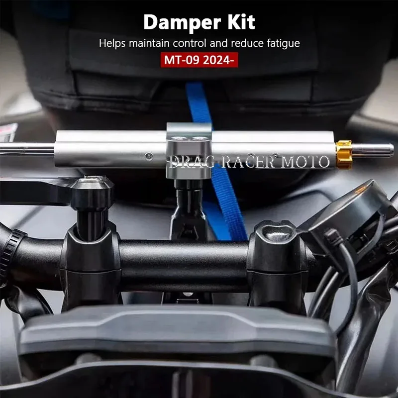 オートバイアクセサリースタビライザーステアリングダンパー取付ブラケットキットダンパーキットヤマハ MT-09 MT09 MT 09 mt09 2024 2025
