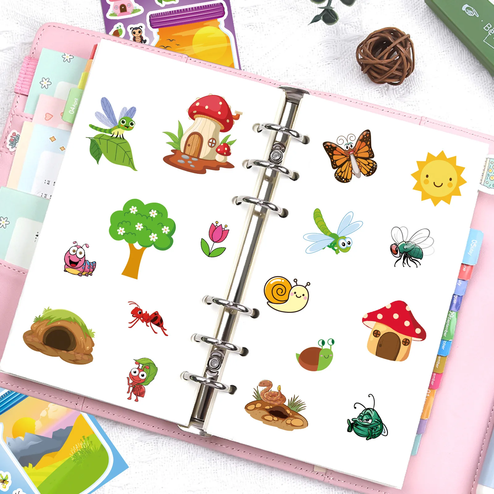 8/16 قطعة الكرتون في الهواء الطلق زجاجة العالم لغز ملصقات الحيوان الأطفال لغز ألعاب ترفيهية ملصقات المناظر الطبيعية #6