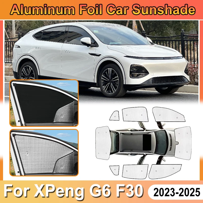 

For XPeng G6 Accessories F30 2025 2024 2023 Car Aluminum Foil Windshield SunShade Auto Cover UV Protector Heat Shield Accesorios