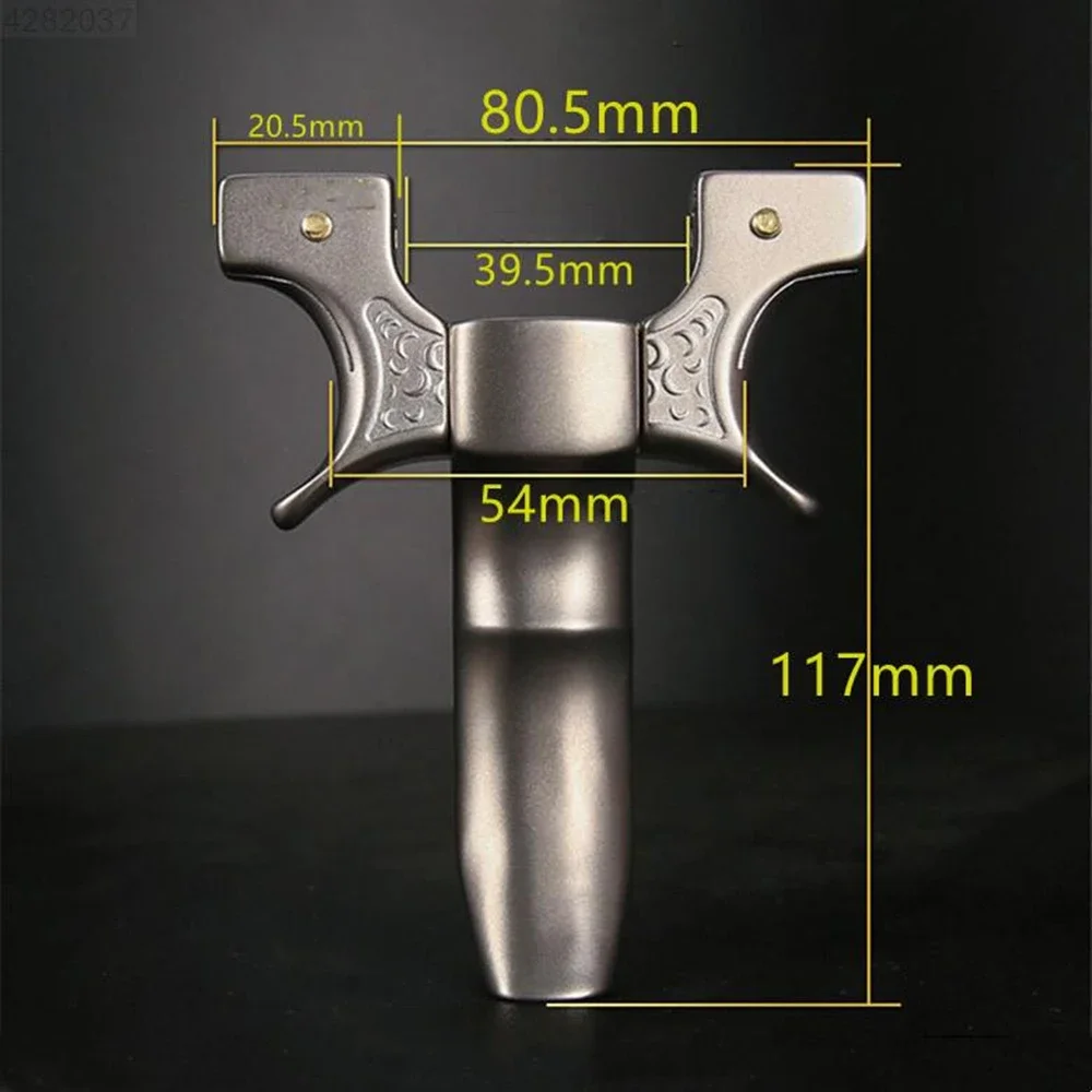 Imagem -06 - Slingshot Liga de Titânio com Elástico Liso Alta Precisão Grande Poder Aviação Punho de Alumínio Caça ao ar Livre Tiro
