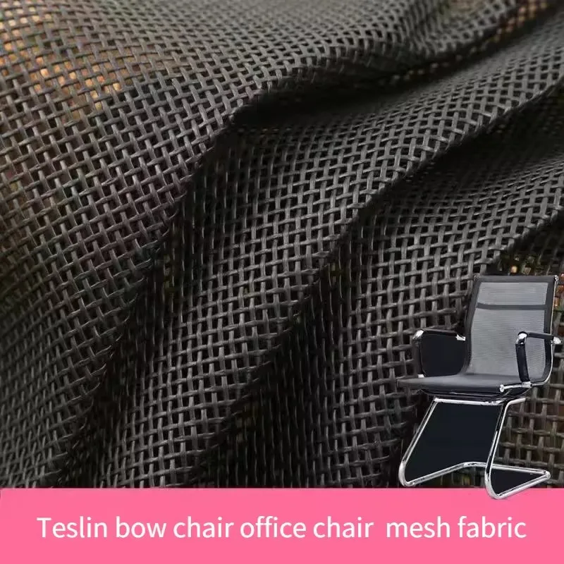 100/152cm tecido de malha teslin para cadeira de escritório diy reclinável praia lounge cadeira placemat pvc tecido de malha impermeável ao ar livre preto