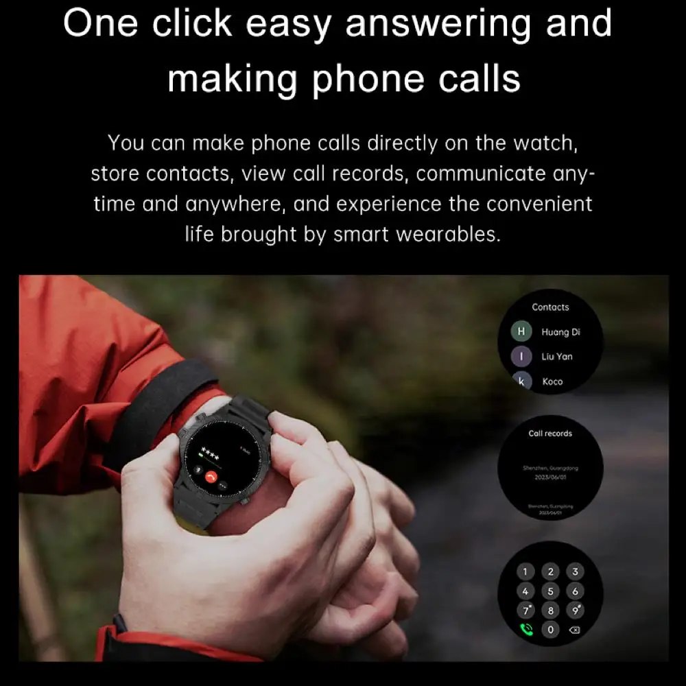 Newest Outdoor Sports GPS Motion Positioning Smart Watch NFC Blue Tooth Call Voice Assistant Health Smartwatch 350mah Heart Rate