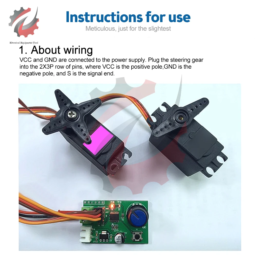 MG995 SG90 Servos Knobs Control Module Dual Servo Serial Port Motor Drive Controller Board Steering Gear Debugging Module