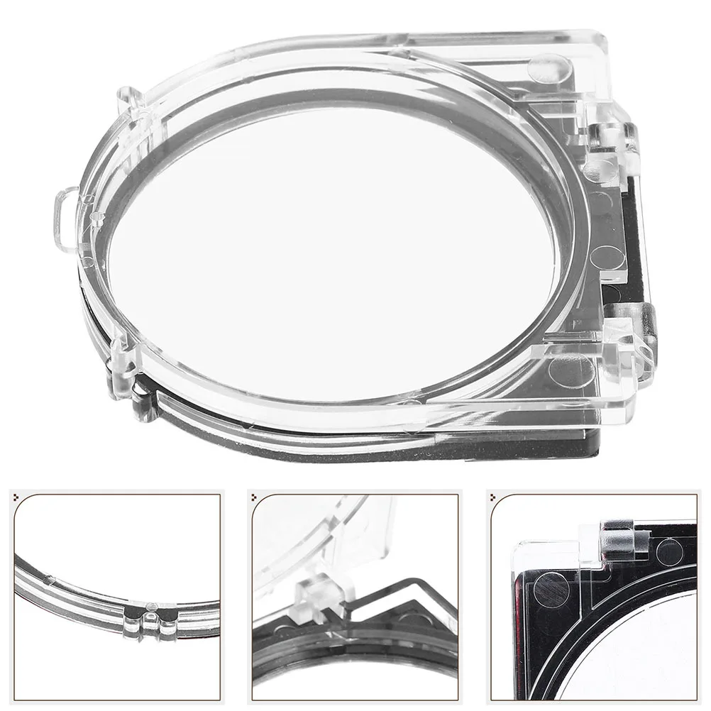 3 قطعة غطاء مفتاح دفع مقاوم للماء غطاء حماية من البلاستيك الشفاف لمعدات المكاتب المنزلية لاصق حارس السلامة في حالات الطوارئ