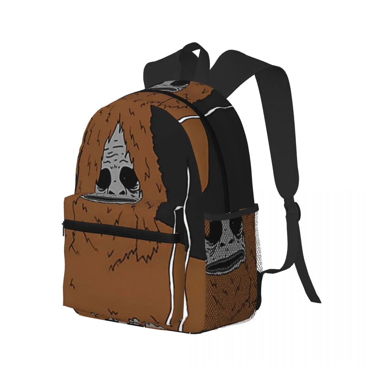The Big Lez Show Cartoon Sassy Smoking Monkey Student Backpack School Bag Hiking Daypack for Men Women Bookbag Shoulder Bags
