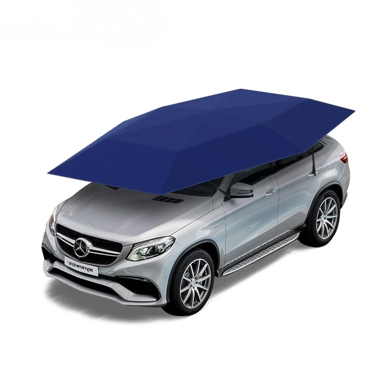 Car Umbrella Semi-Automatic Awning Tent Auto Smart Insulated Cover Outdoor Waterproof Folded Portable Canopy Cover