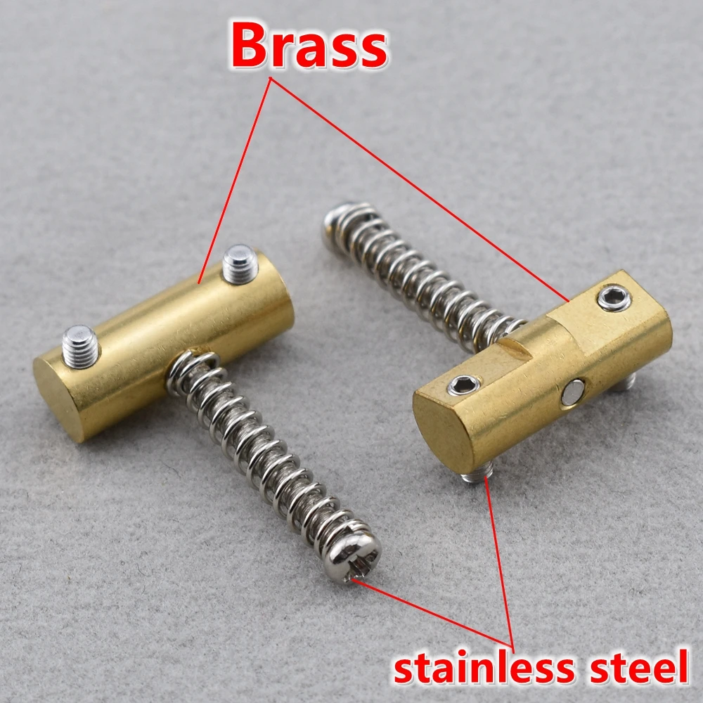 1 Set Titanium Alloy (TC4) / Brass Vintage Guitar Bridge Saddle