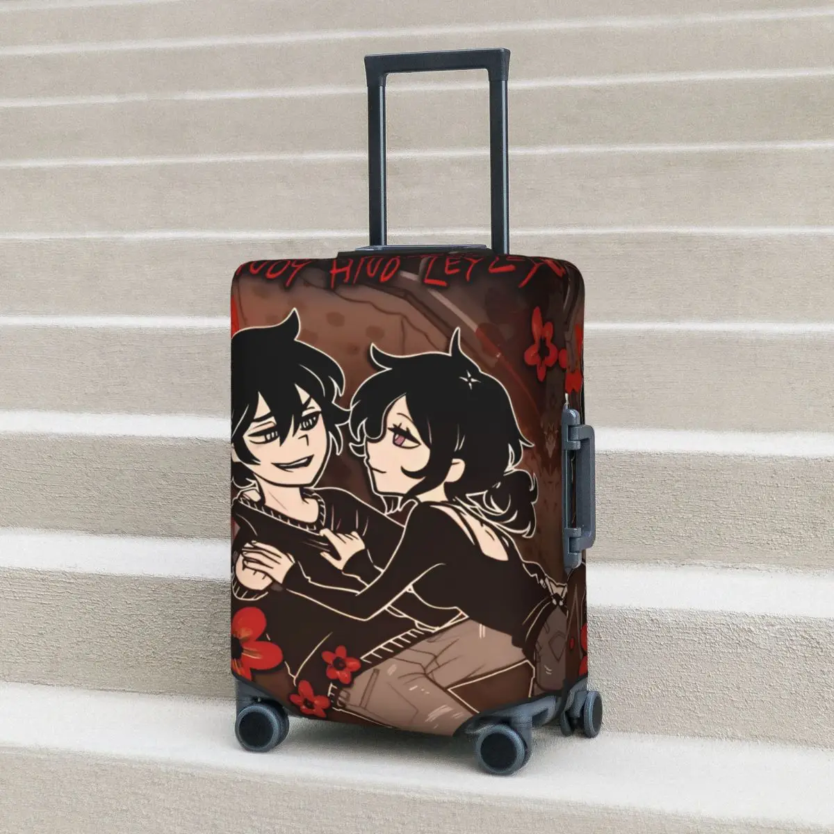 The Coffin Of Andy And Leyley Game Poster Suitcase Cover Travel Vacation Strectch Luggage Supplies Protection