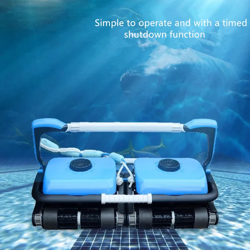 Hochleistungs-Doppelkopf-Automatikroboter, Wasserkrone, Wandkletterung, Abwasser, Saugnapf, Poolreinigung, Pool-Werkzeug-Zubehör