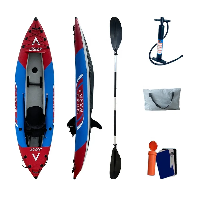 

Inflatable Double Brushed Kayak Competition Canoe Folding Rafting Kayaks Recreational Paddleboard Fishing