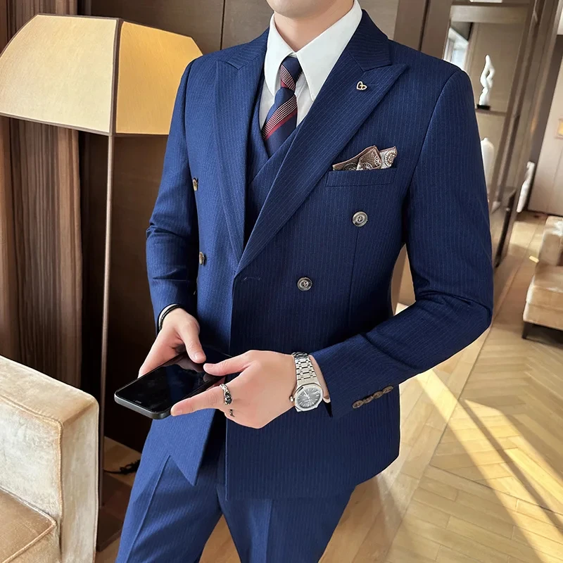 

kx123 Men's Business Suit Men's Slim Fit Fashionable Groom Wedding Dress Men's Blazer