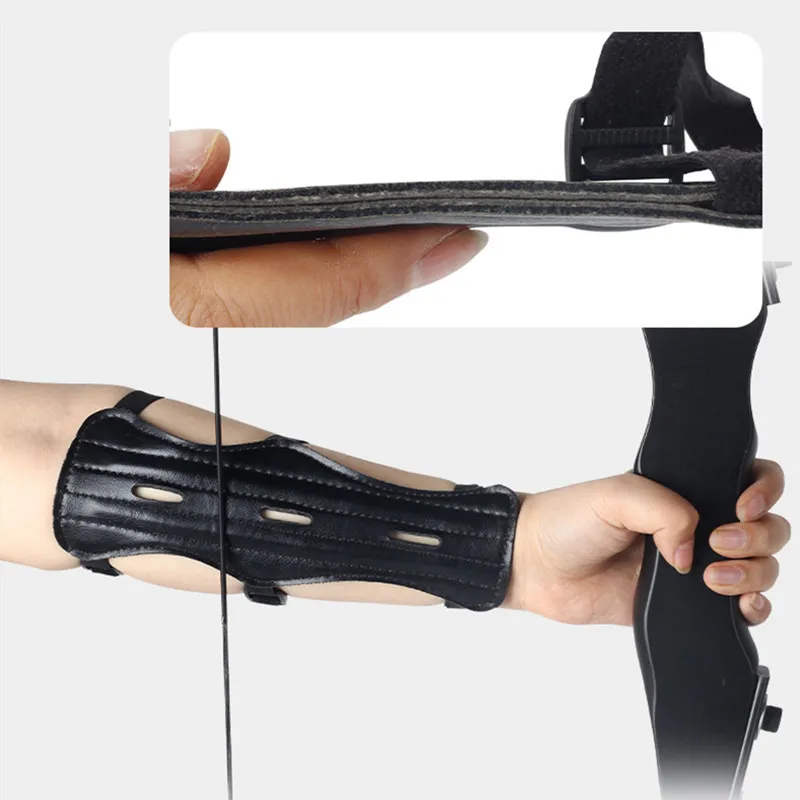 Archery Equipment Arm Guard Protection Forearm Safe Adjustable Bow Arrow Hunting Shooting Training Accessories Protector Tools