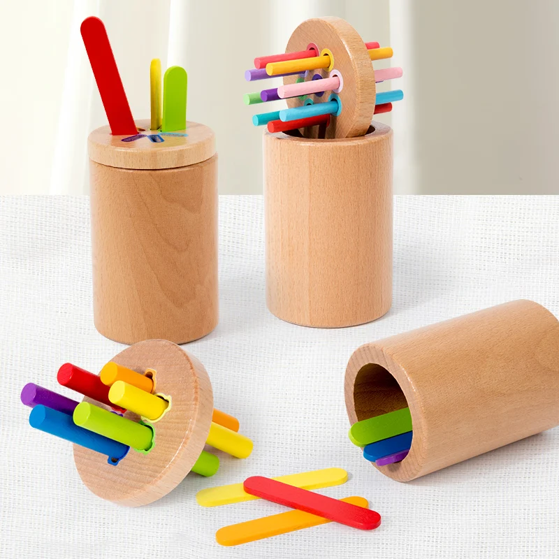 Jouets en bois pour l'éveil alth, aides pédagogiques, jeux cognitifs pour enfants, correspondance des couleurs et des formes, puzzle, éducation précoce