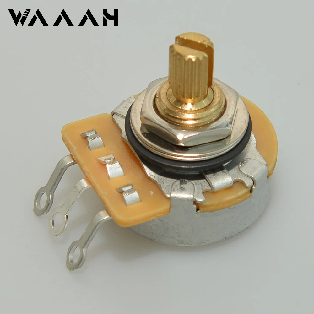 1 PCS Brass Split Shaft Potentiometer 450G 250K/500K Pot For Electric Guitar and Bass Tone Volume Parts