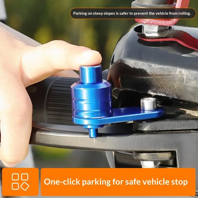 Motorcycle Modification CNC Aluminum Alloy Material PCX Parking Lock Deep Electric Vehicle Ramp Parking Lock Switch Accessories