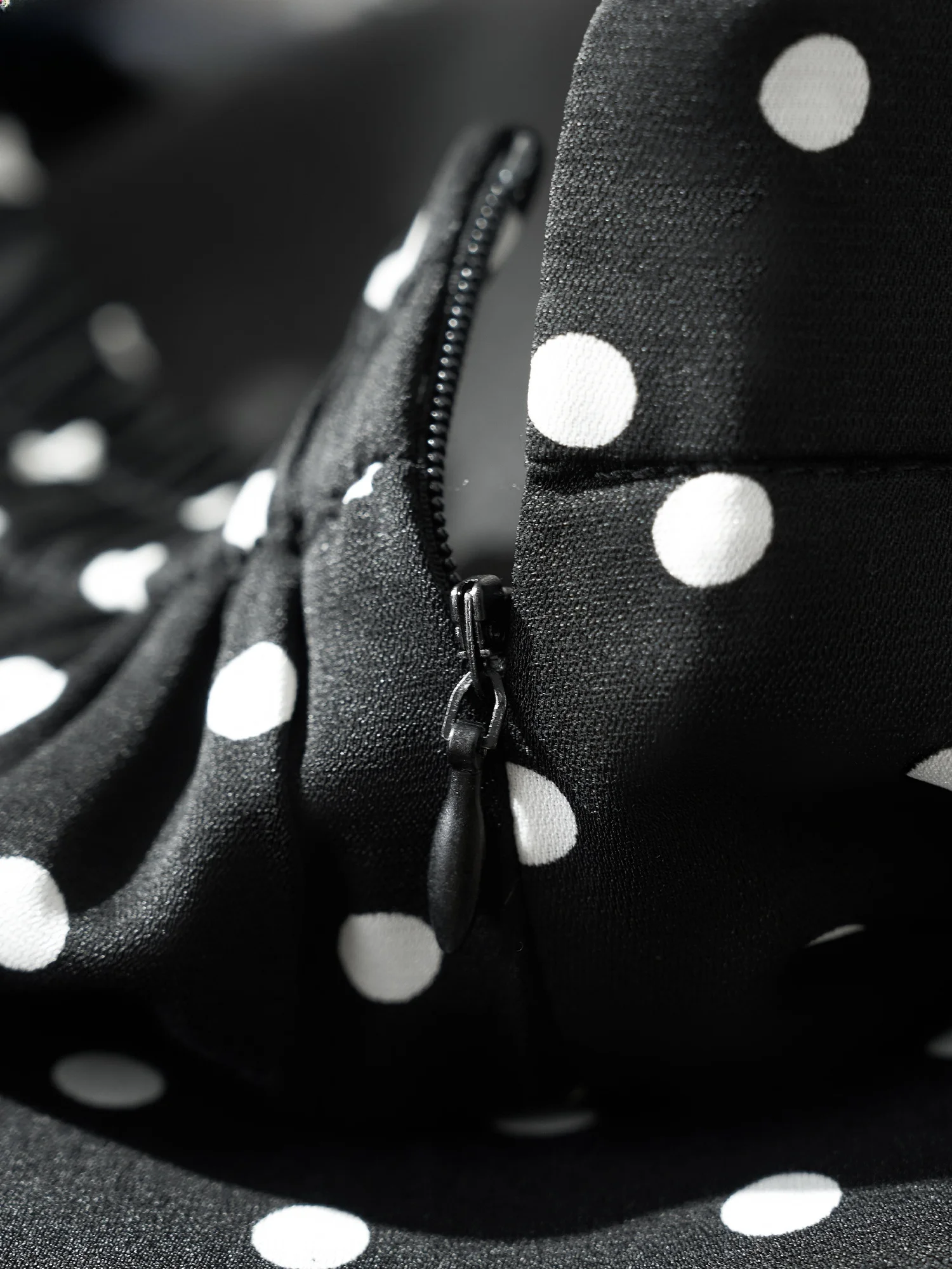 Bla Polka Dot High Waist Asymmetrical Skirt Women's Spring Summer Basic House Commute Sle H-Line Slim Fit Polyester Fiber