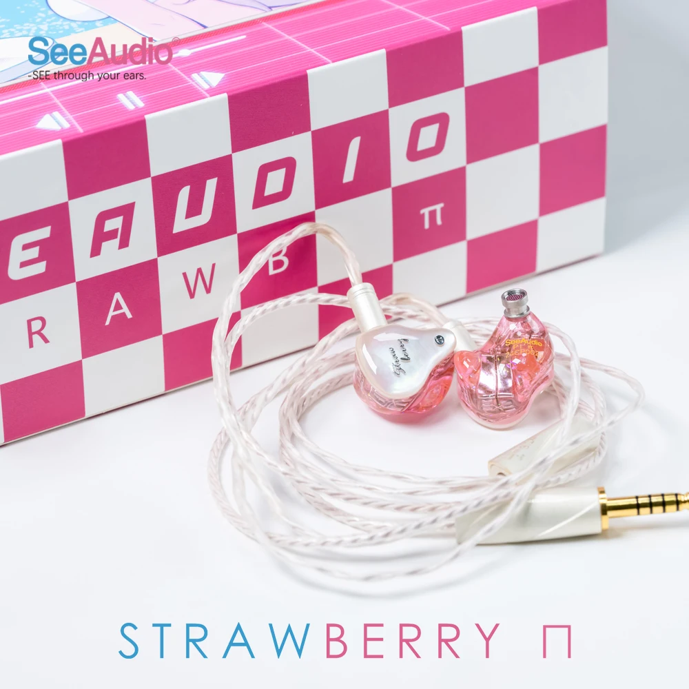 

Наушники-мониторы SeeAudio Strawberry-PI с 6 BA-драйверами, Hi-Fi, внутриканальные, проводные, со съемным 2-контактным кабелем, для музыки и вокала, аудиофильские IEM