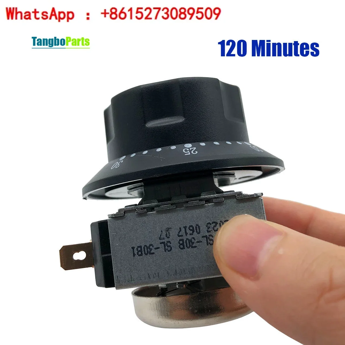 Fryer Pizza Steam Oven Disinfection Cabinet Accessories D-Type Shaft 30 Minute Timer Switch With Plastic Knob Pack 2 pieces