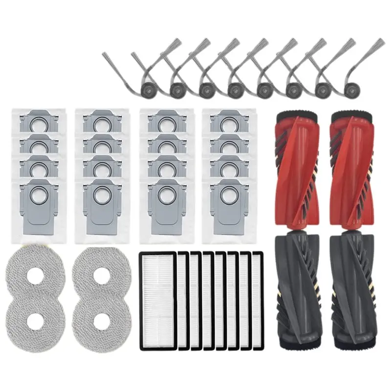 Obrázek 5: 【DURABLE 】vacuum čistič náhradních částí pro roborock qrevo C pro/qrevo curvc- mohan strana kartáč filtr hepa filtr látka mop blok prach brašna střídavého