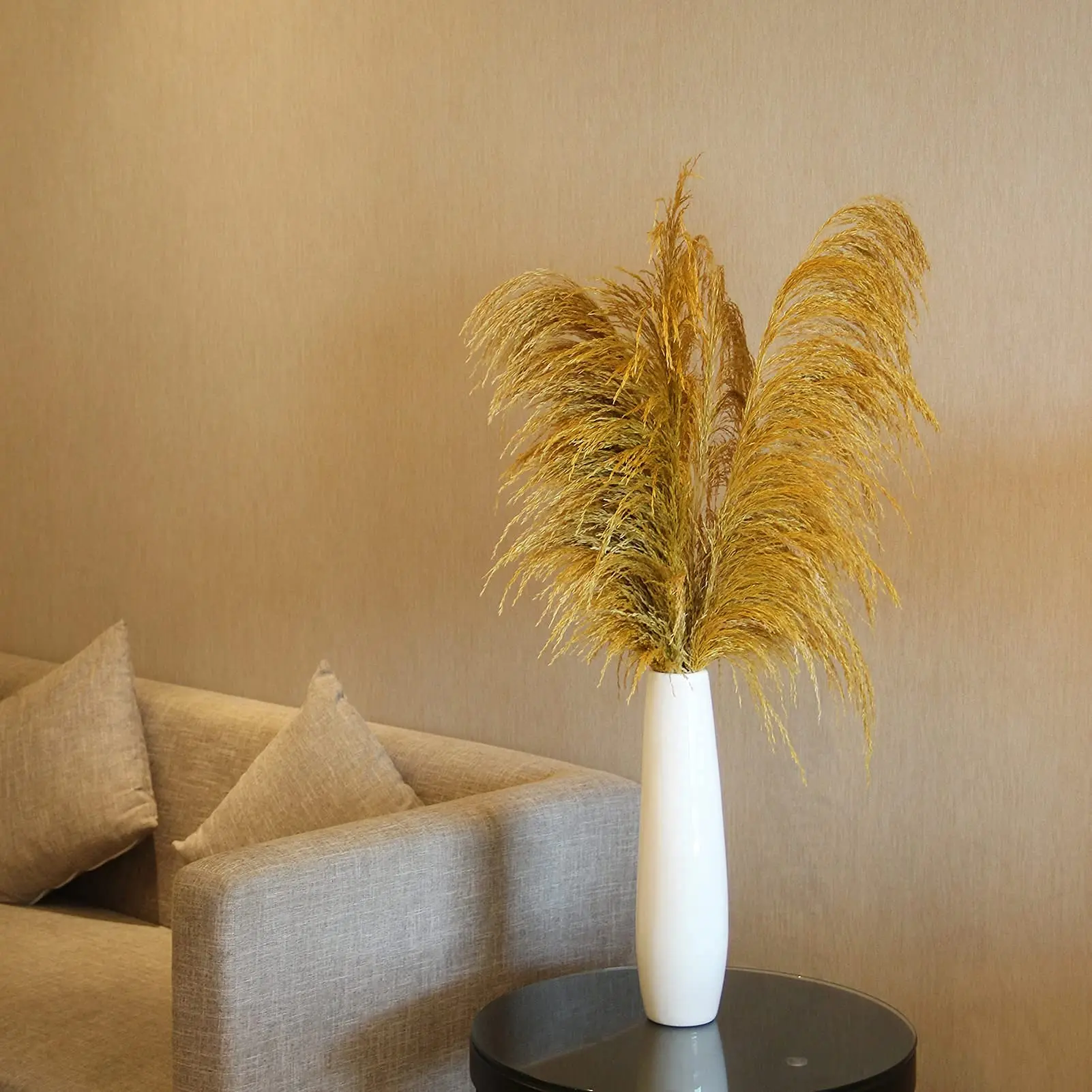 Large Dried Flowers Pampas Grass Tall,Boho Home Decor,Natural Pompas Floral for Wedding Party Arrangement Living Room Decor