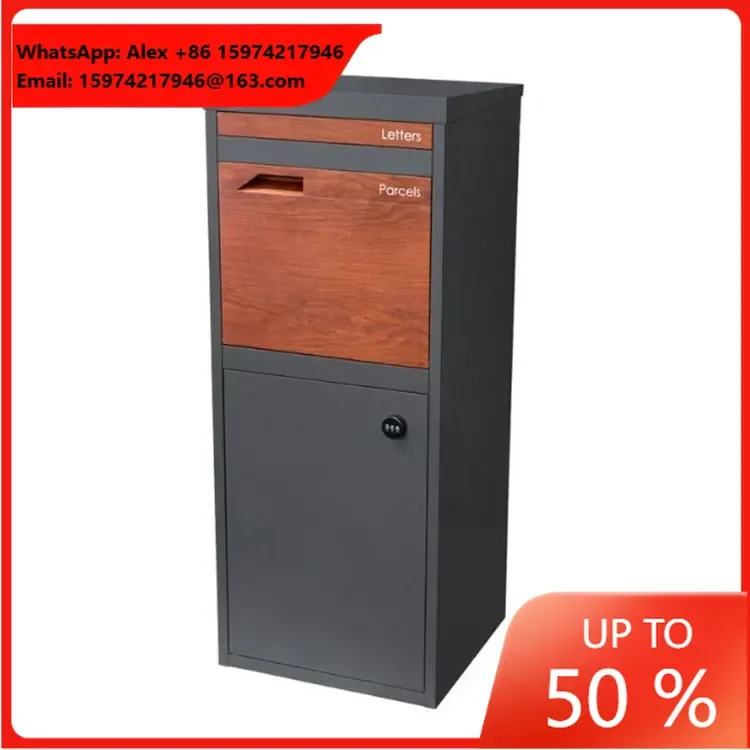 Hot Sales Anti Theft Outdoor Smart Mailbox Metal Parcel Delivery Box For Home