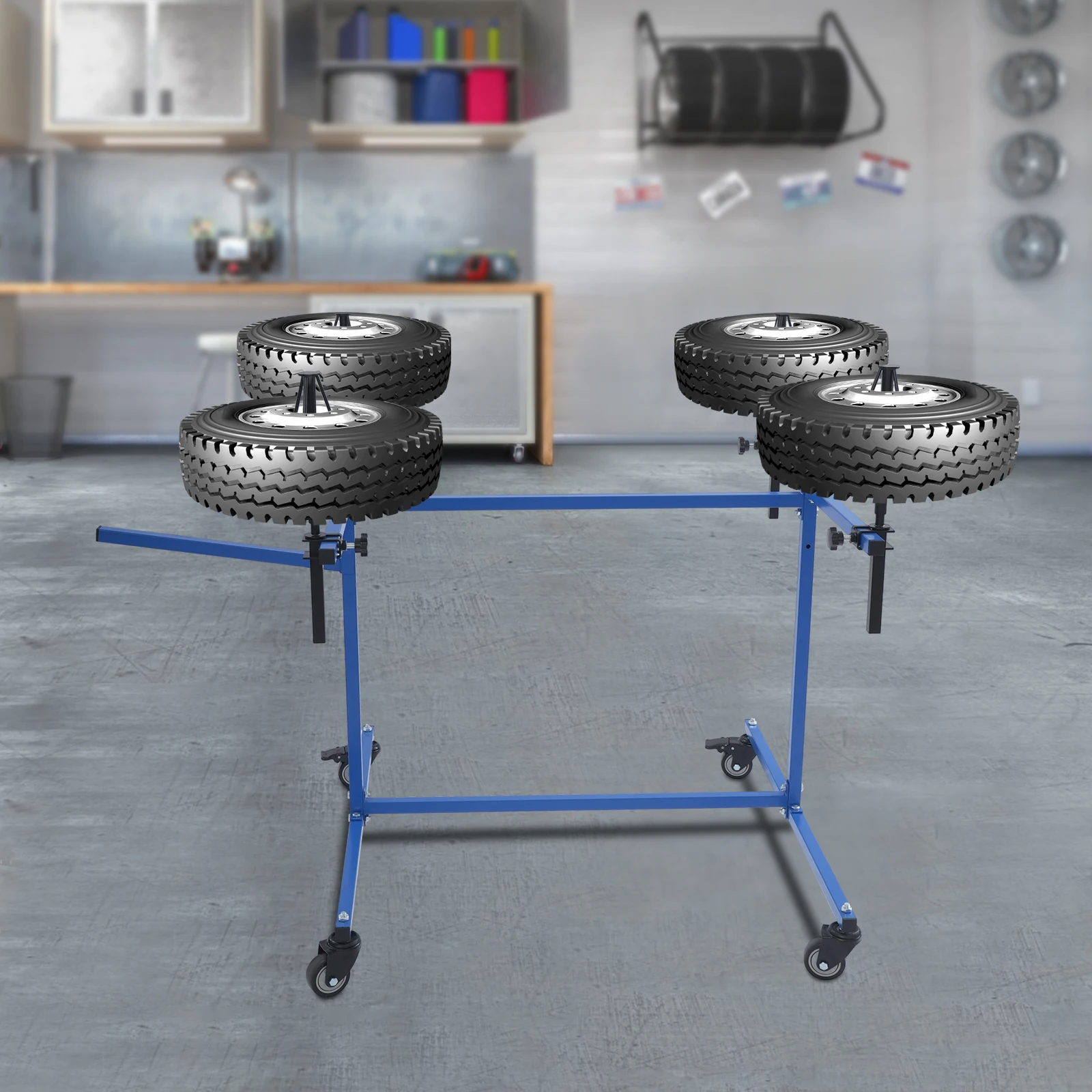 عجلة الطلاء حامل رف تجفيف الرف السيارات الجسم اللوحة إصلاح السيارات الرف ث/4 عجلات دوارة حافة شجرة إصلاح قوس 100 كجم