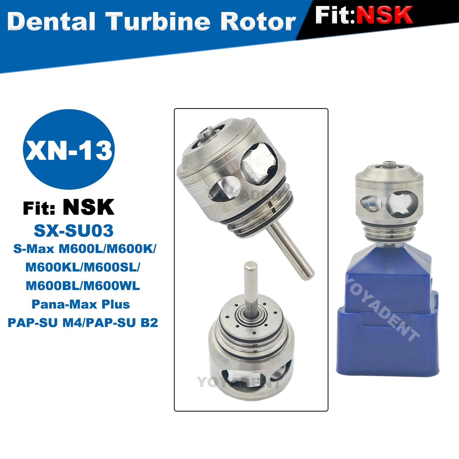 Dental Turbine Cartridge Air Rotor Fit NSK S-Max M600/M600L/M600KL Plus S/Pana Max Plus SU High Speed Handpiece