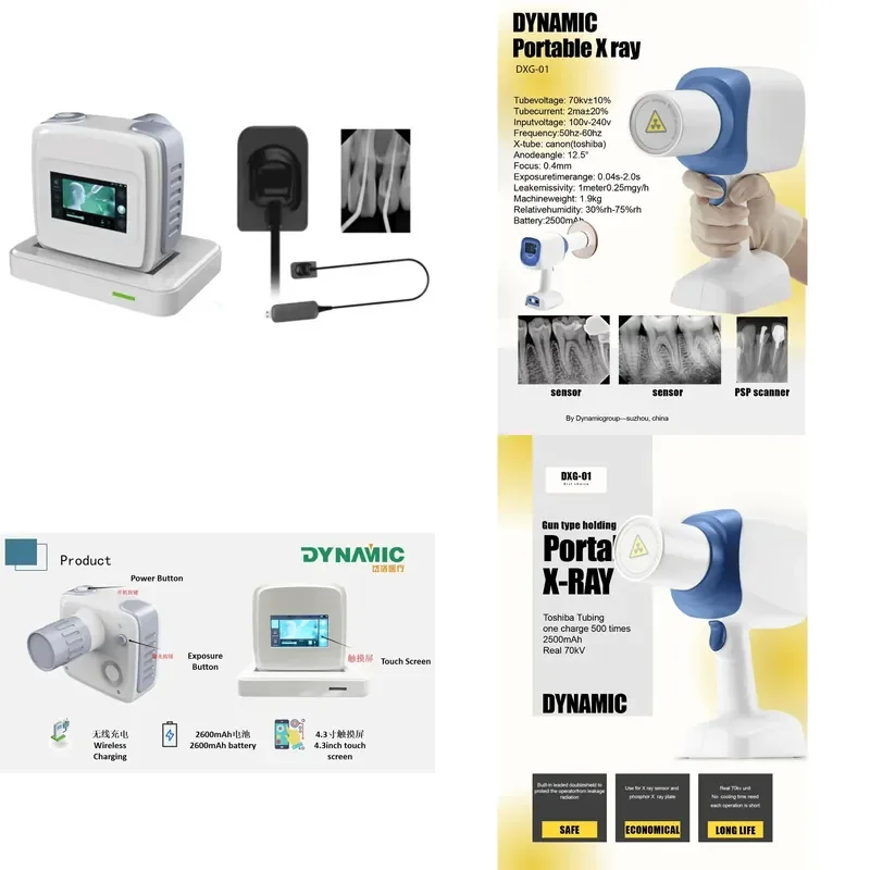 New Arrival Portable Dental Digital X-ray Machine Gun Type Wireless Handheld for Dental X-ray Sensor