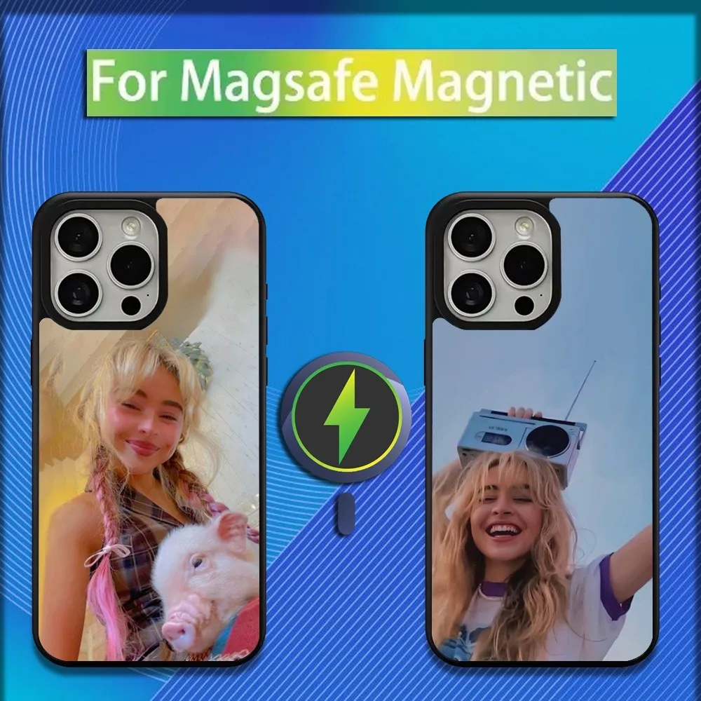 

Singer S-Sabrina Carpenter Phone Case For iPhone 16,15,14,13,12,11,Plus,Pro,Max,Mini Magsafe Magnetic Wireless Charging