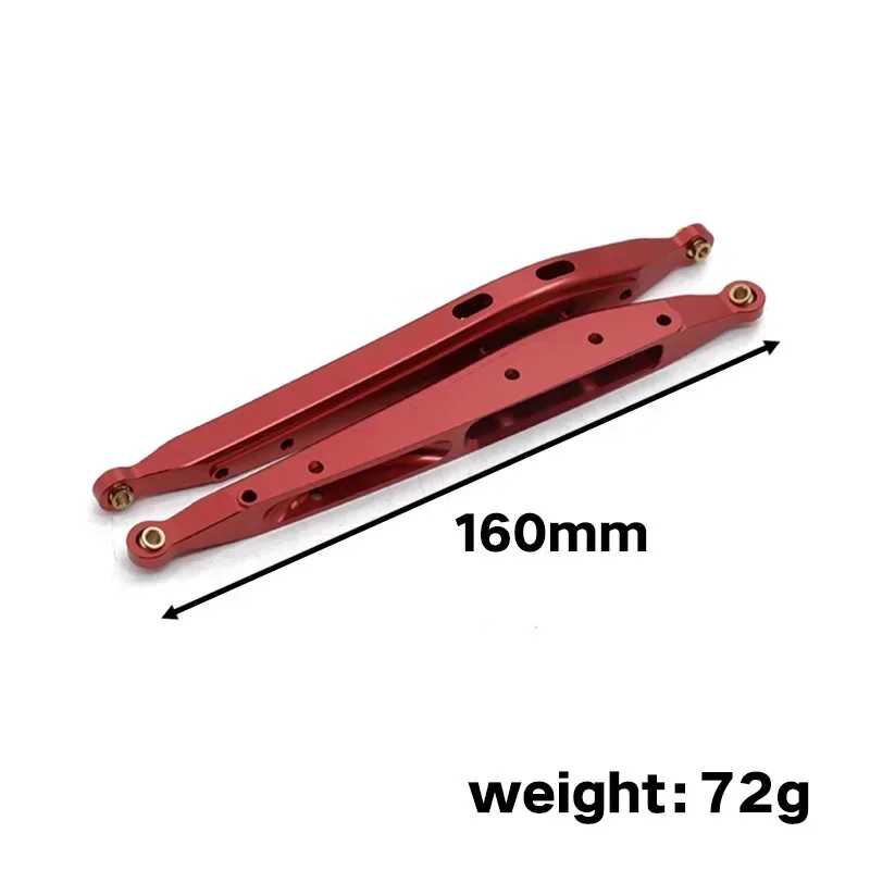 2 Stuks Metalen Achter Trailing Arm Swing Linkage Link Staaf Trekstang Voor Axiale RBX10 Ryft 1/10 Rc Crawler Upgrade onderdelen