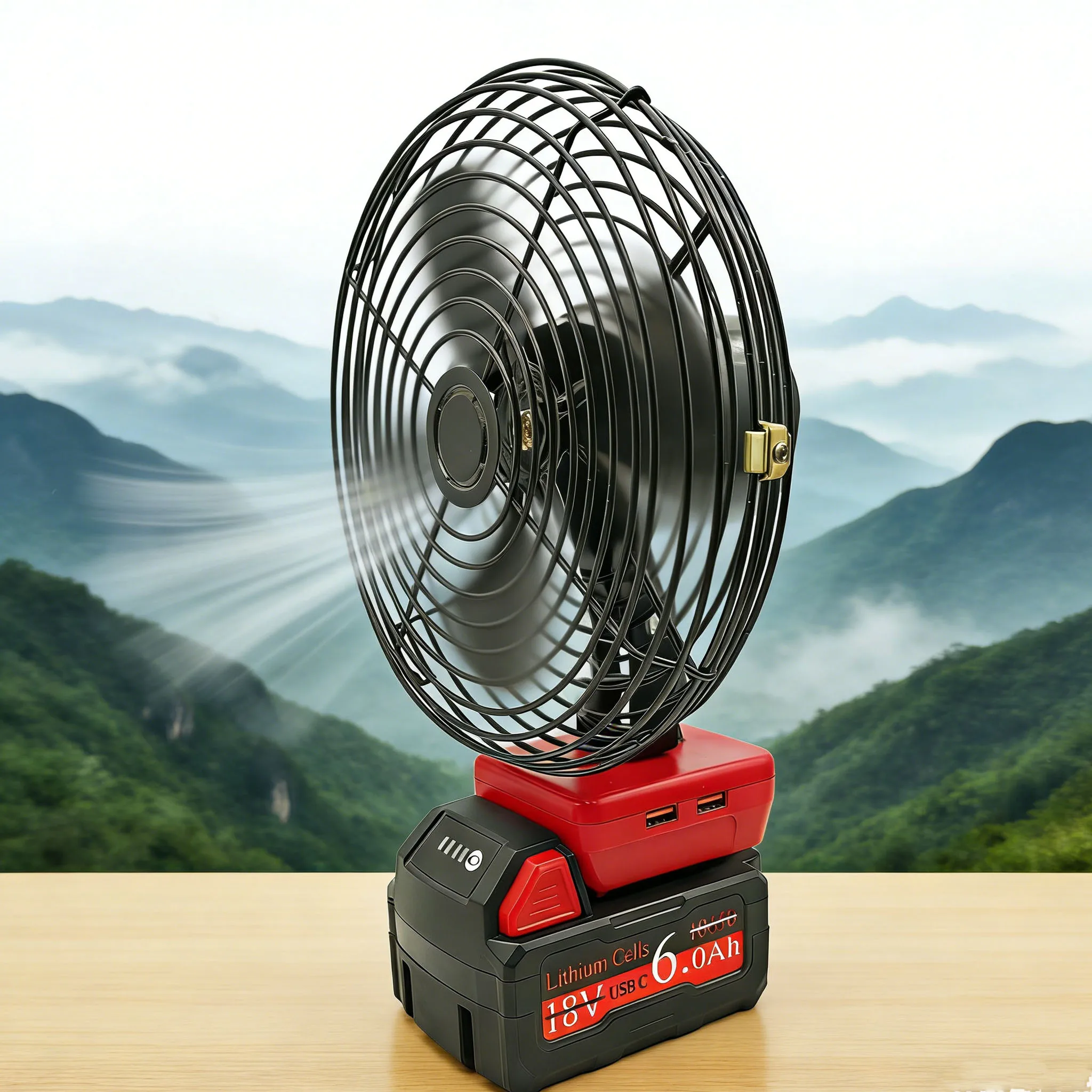 

Tool Parts For DeWalt For Milwaukee For M18 Lithium Ion Battery Case Packs Adapter Electric Fan Brushless Motor USB Power Bank