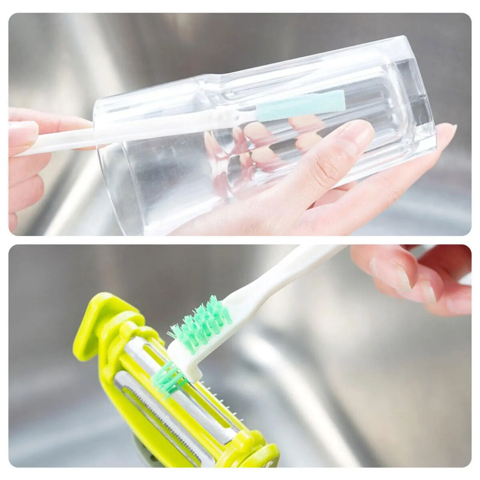 Small Crevice Cleaning Brush 8-Piece Tile Cleaner Tool Crevice Cleaning Brushes For Household Use For Shower Bathroom Floor Home