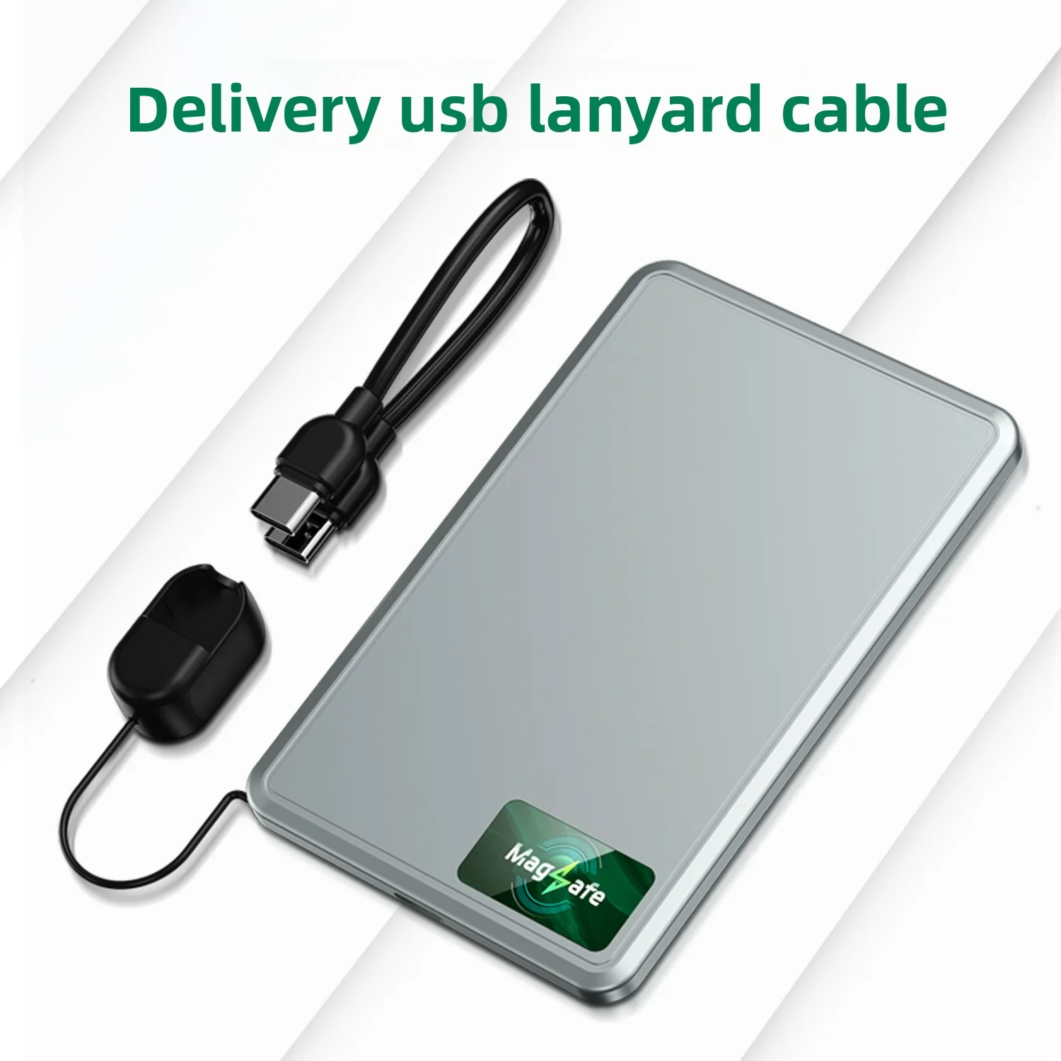 CCC 3C 10000mAh Wireless Power Bank USB C 20W 5000mAh Mini Magnetic Fast Charging External Battery for iPhone Samsung iWatch