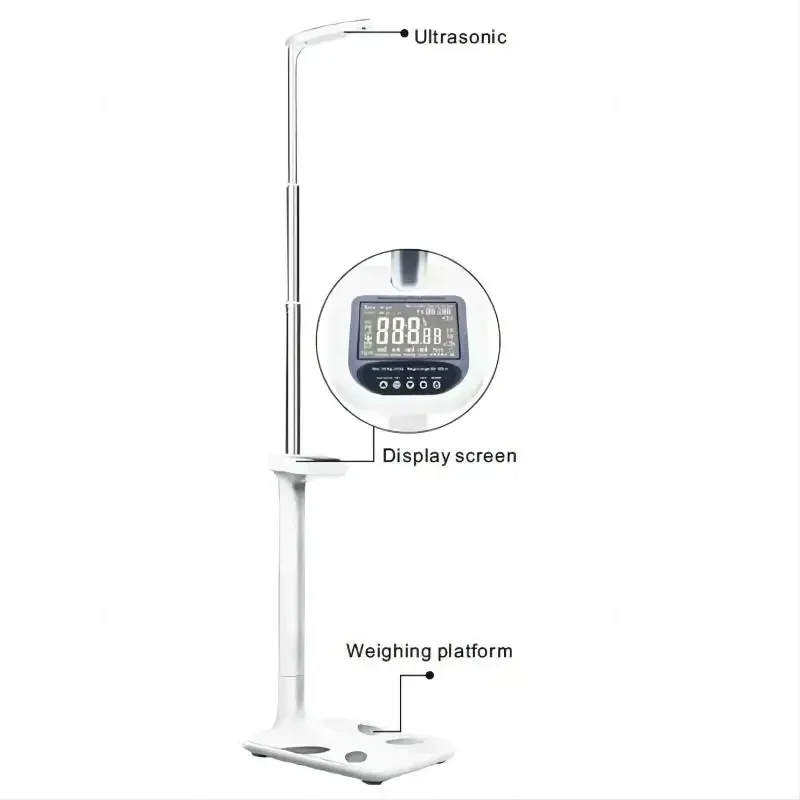 Digital Medical Scale Ultrasonic Height Weight Scale Adults and Children Use Body Fat Analyzer BMI measure