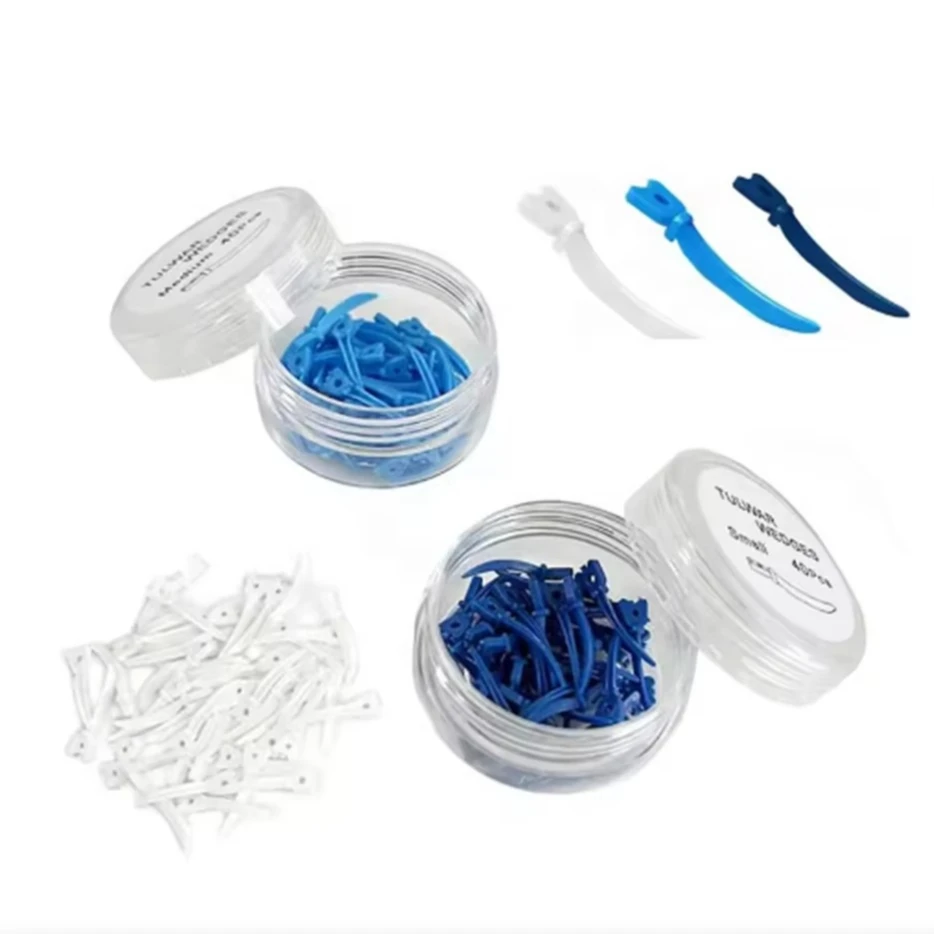 120pcs Tulwar Wedges Dental Wedges Mixed Size Orthodontics Plastic Sectional Matrix