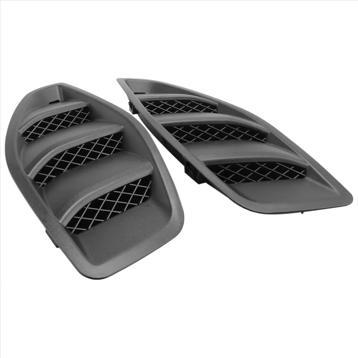 L49A Car Left Right Engine Hood Dome Louvers Air Inlet Vents Bezel Fit for Jeep JK Wrangler 2007-2017