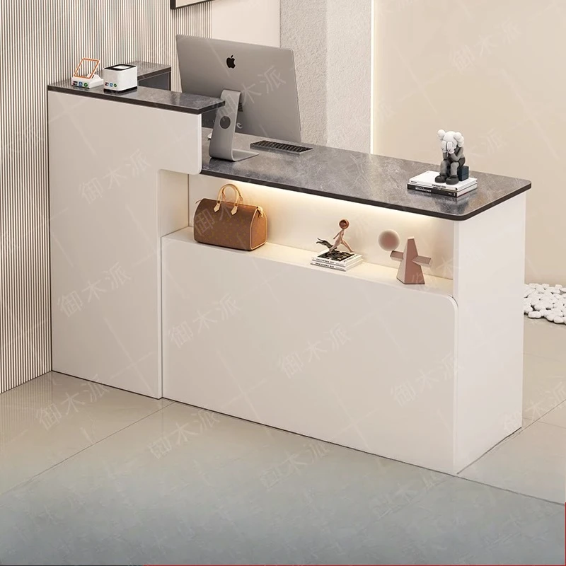 

Customer Modern Reception Desk Adult Design Industrial Commericial Service Reception Desks Welcome Salon Bureau Office Furniture