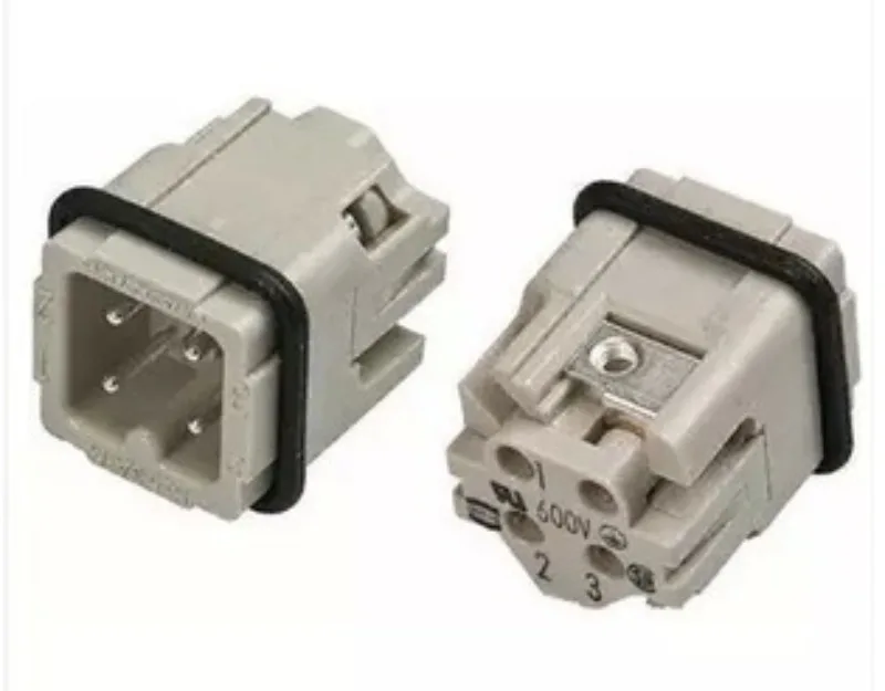 09200032611 Male Pin 4 Pin Harting Male Plug 3A HAN Male Connector，1PCS