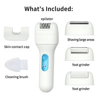New foot grinder exfoliator 5 in 1 multifunctional women's hair extractor full body private hair remover