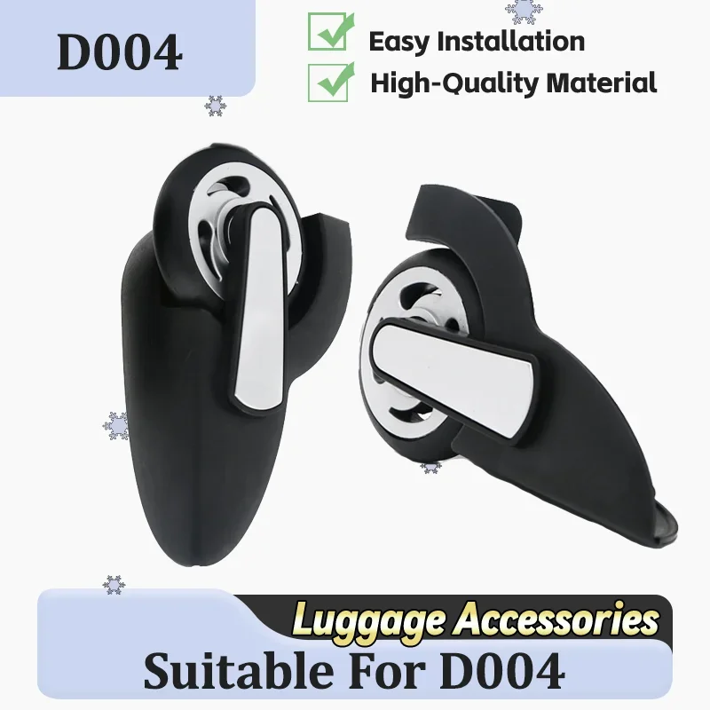 

For D004 High Load Luggage Wheels 360° Swivel TPU Quiet Wear-Resistant Universal Suitcase Repair Parts