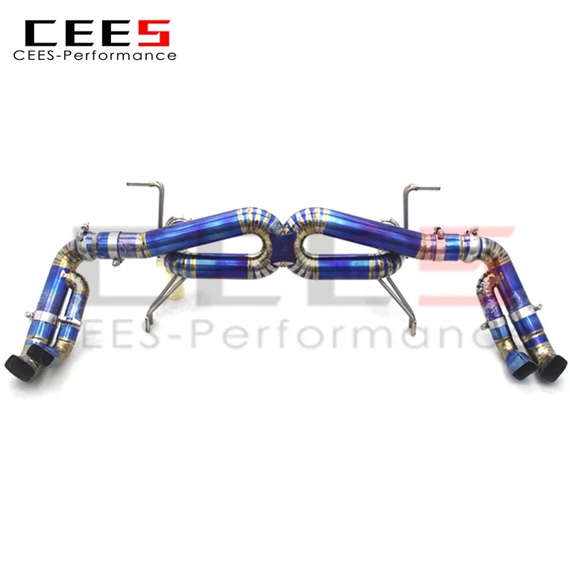 

CEES Titanium alloy Exhaust System Catback Exhaust For Audi R8 V10 5.2 2017-2019 High Performance car exhaust muffler